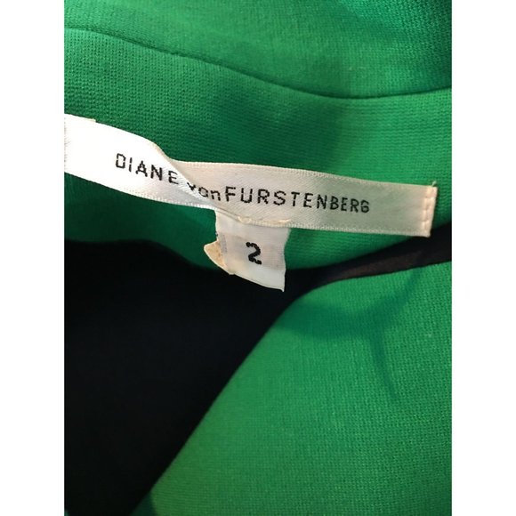 Diane Von Furstenberg green dress coat size 2 - Picture 9 of 10